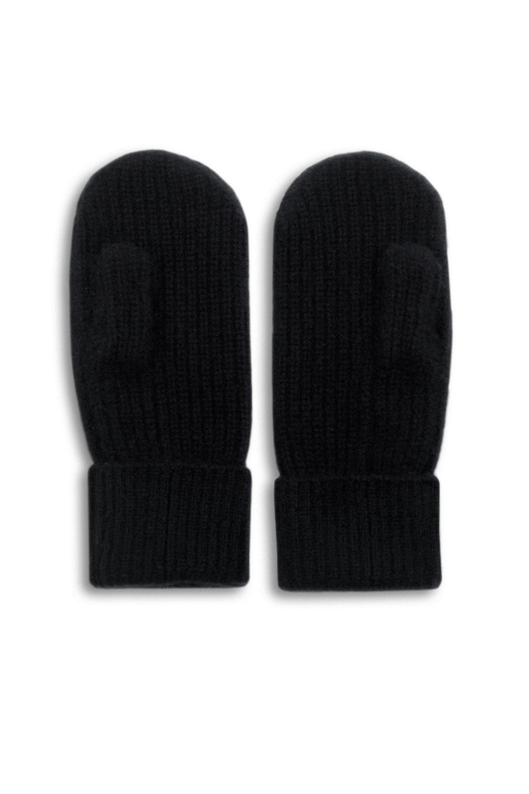 Cashmere thumb mittens "Elva" - Black - 100% pure Cashmere - Scandinavian design - Kashmina of Norway