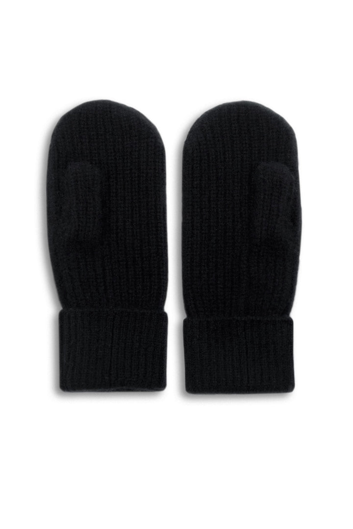 Cashmere thumb mittens "Elva" - Black - 100% pure Cashmere - Scandinavian design - Kashmina of Norway