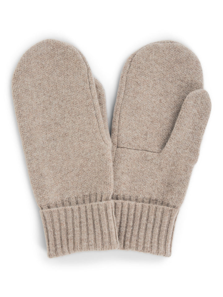 Cashmere mittens "Fryd" in 100% pure cashmere. Scandinavian design by Kashmina. Color: Toast.