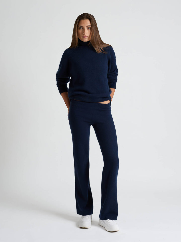Cashmere pants "Classic pants" - Navy