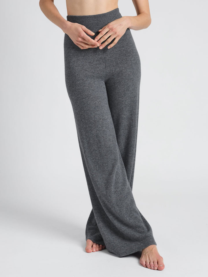 Cashmere pants "Dagny" - dark grey - 100% pure Cashmere - Scandinavian design - Kashmina of Norway