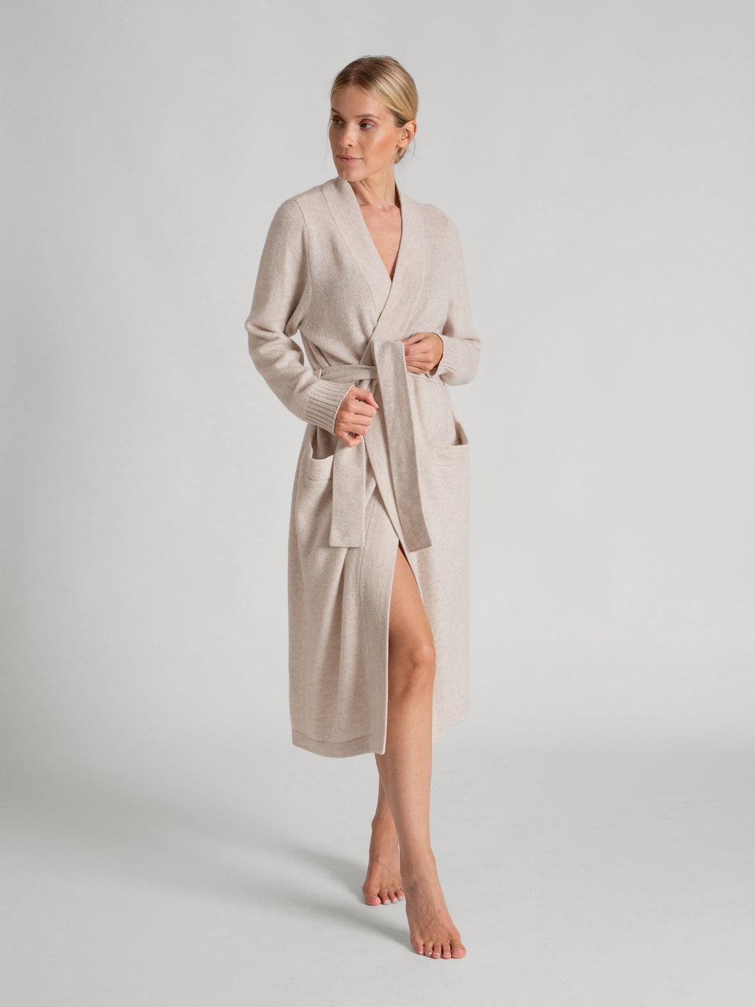 Reversible Cashmere Robe Cashmere robe