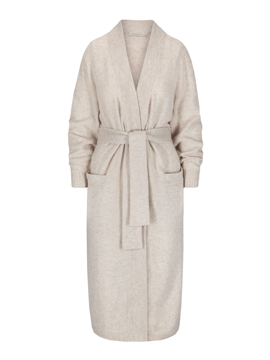 Cashmere robe "Premium" beige1