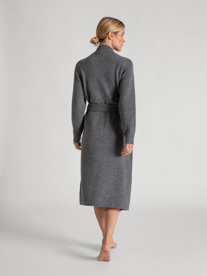Cashmere robe "Premium" - Dark grey