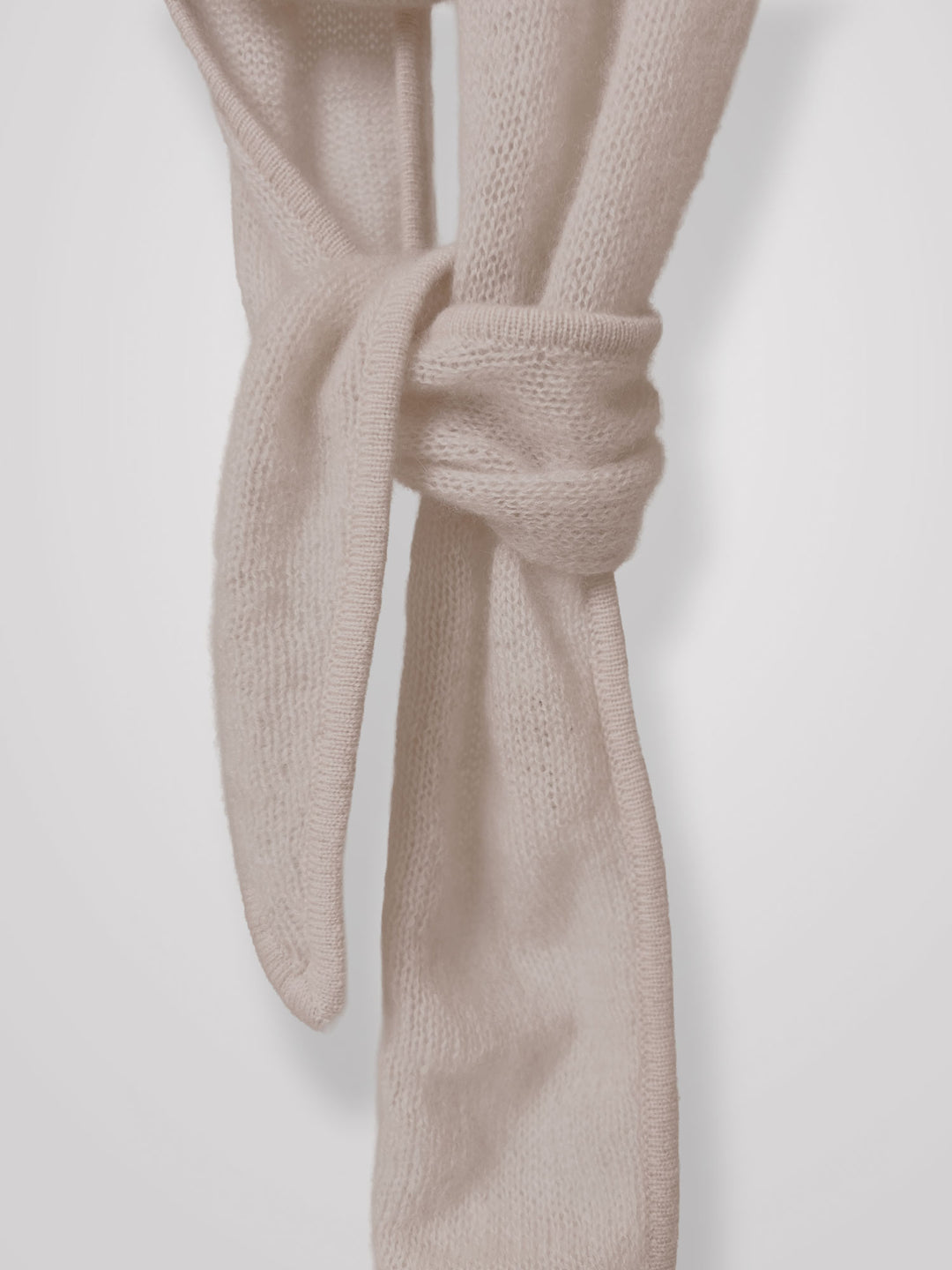 Cashmere mini scarf "Alfine" - Cream