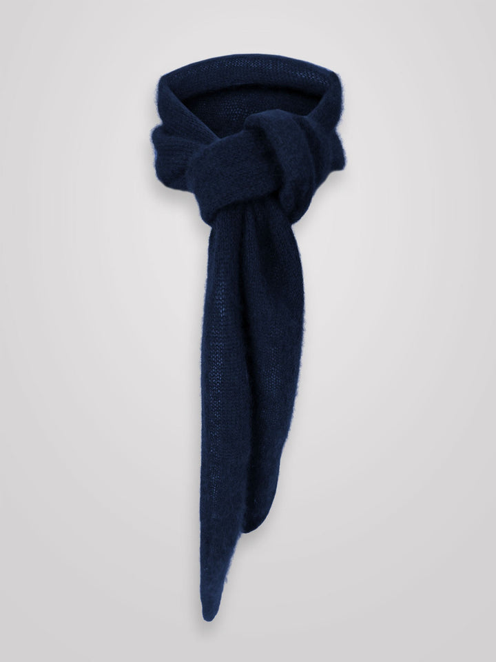 Cashmere mini scarf "Alfine" - Navy - 100% pure Cashmere - Scandinavian design - Kashmina