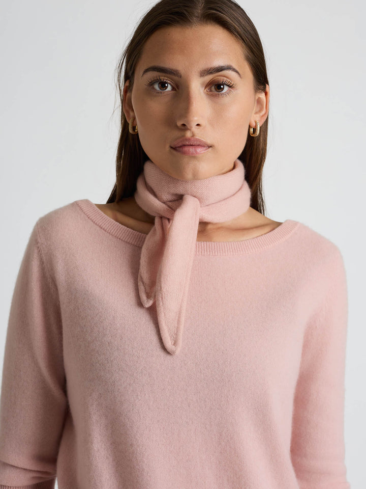 Cashmere mini scarf "Alfine" - Rose glow