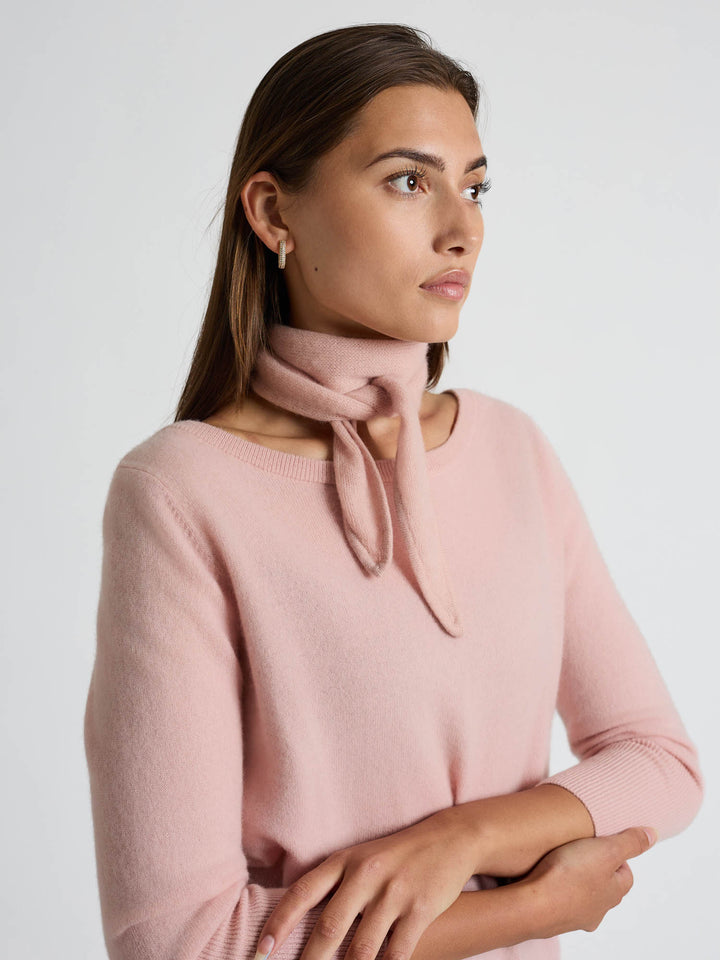 Cashmere mini scarf "Alfine" - Rose glow