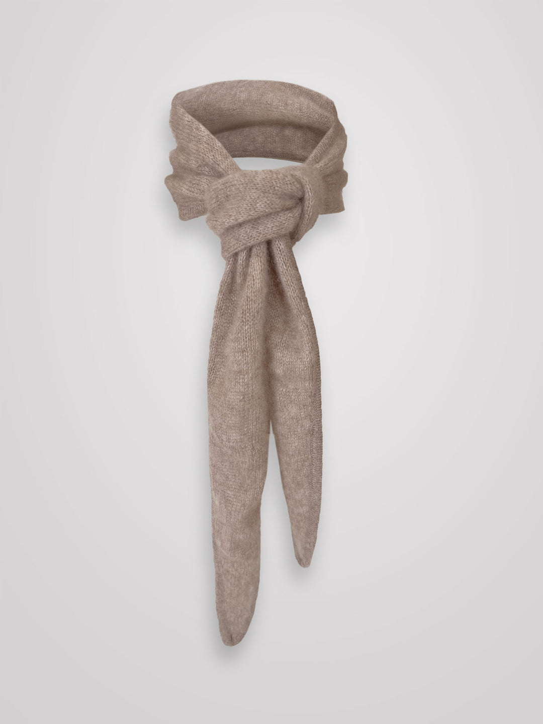 Cashmere mini scarf "Alfine" - Toast