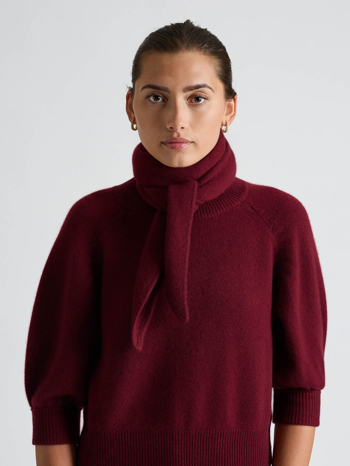 Cashmere scarf "Astrid" - Bordeaux