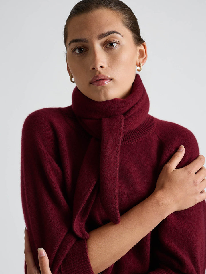 Cashmere scarf "Astrid" - Bordeaux