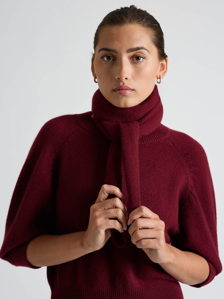 Cashmere scarf "Astrid" - Bordeaux