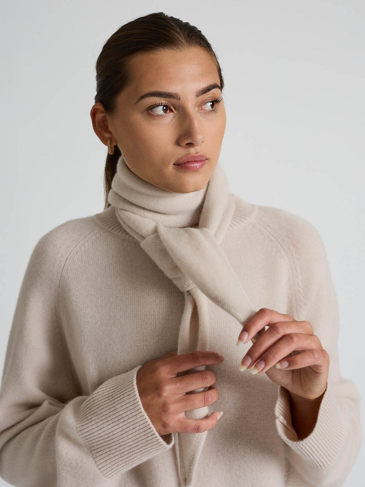 Cashmere scarf "Astrid" - Cream