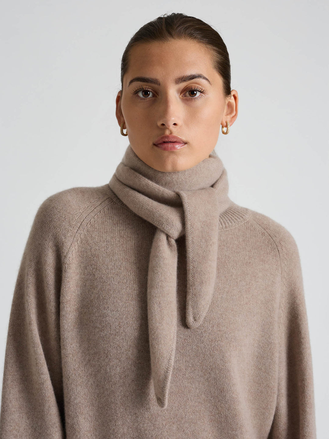 Cashmere scarf "Astrid" - Toast