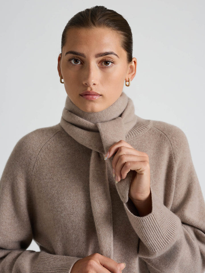 Cashmere scarf "Astrid" - Toast