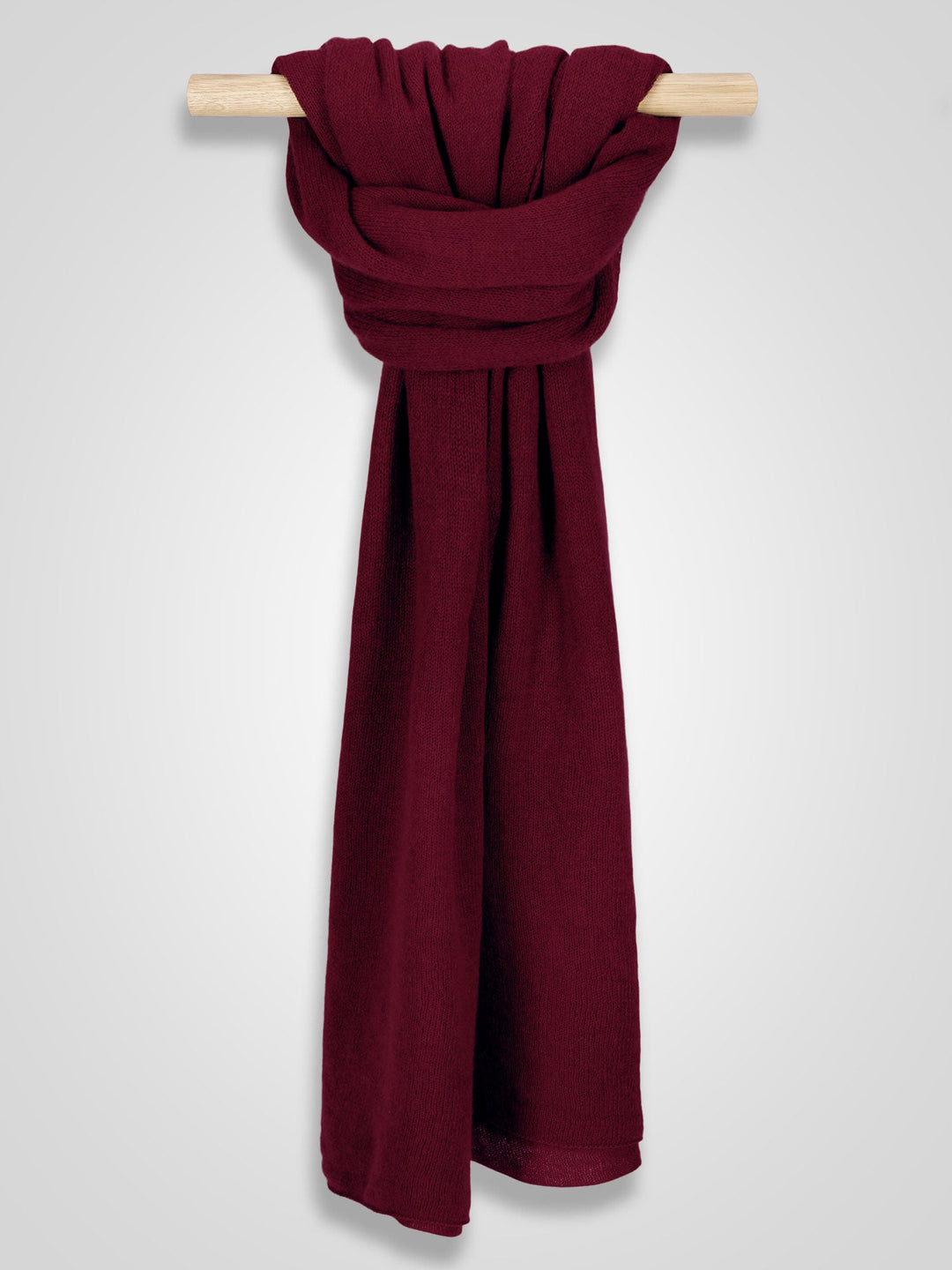 Cashmere scarf "Flow" - Bordeaux - 100% pure Cashmere - Scandinavian design - Kashmina of Norway