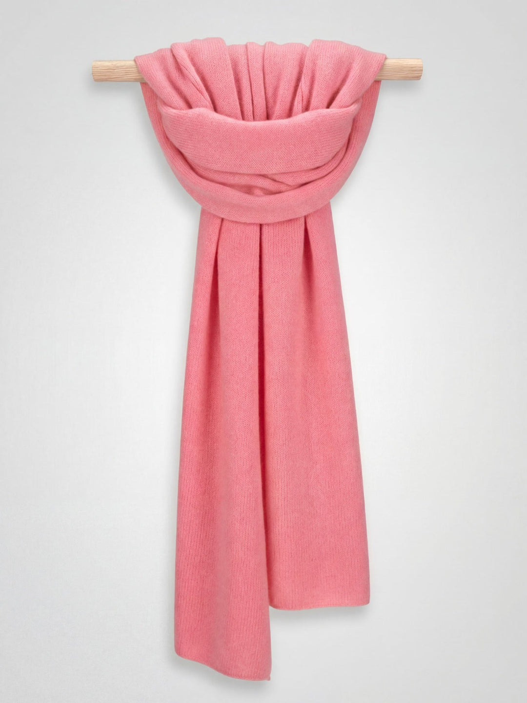 Airy cashmere scarf "Flow" - Bubblegum pink - 100% pure Cashmere - Scandinavian design - Kashmina