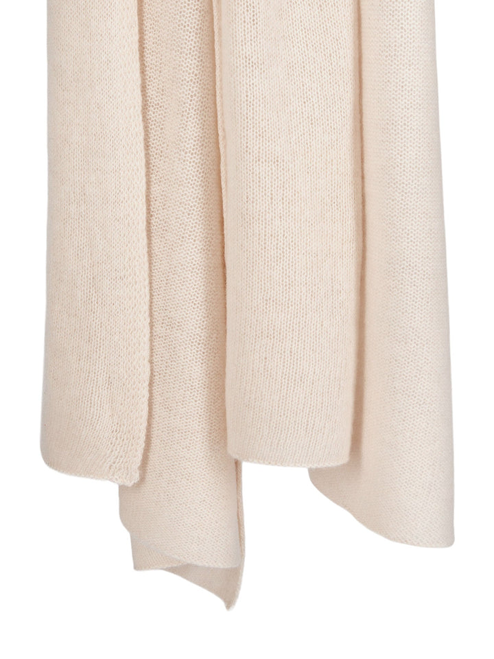 Airy cashmere scarf "Flow" - cream - 100% pure Cashmere - Scandinavian design - Kashmina of Norway
