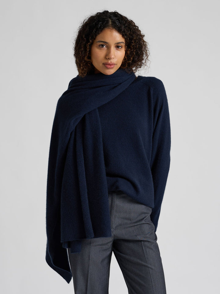 Cashmere sweater "Anna" - Navy - 100% pure Cashmere - Scandinavian design - Kashmina