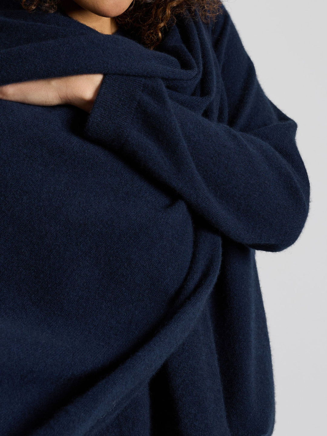 Cashmere scarf "Signature" - Navy - 100% pure Cashmere - Scandinavian design - Kashmina