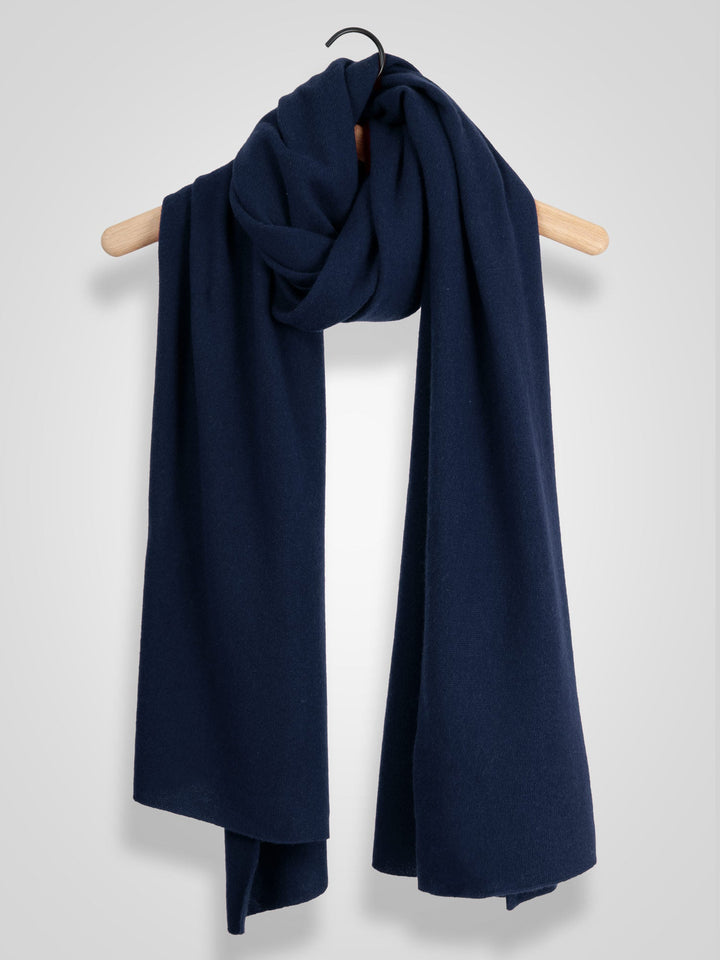Cashmere scarf "Signature" - Navy - 100% pure Cashmere - Scandinavian design - Kashmina