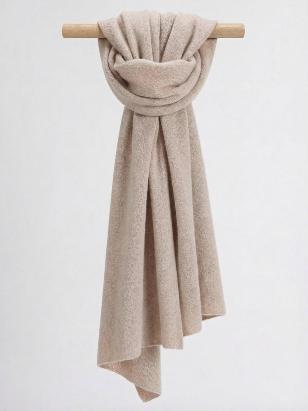 Cashmere scarf "Signature" - beige - 100% pure Cashmere - Scandinavian design - Kashmina of Norway