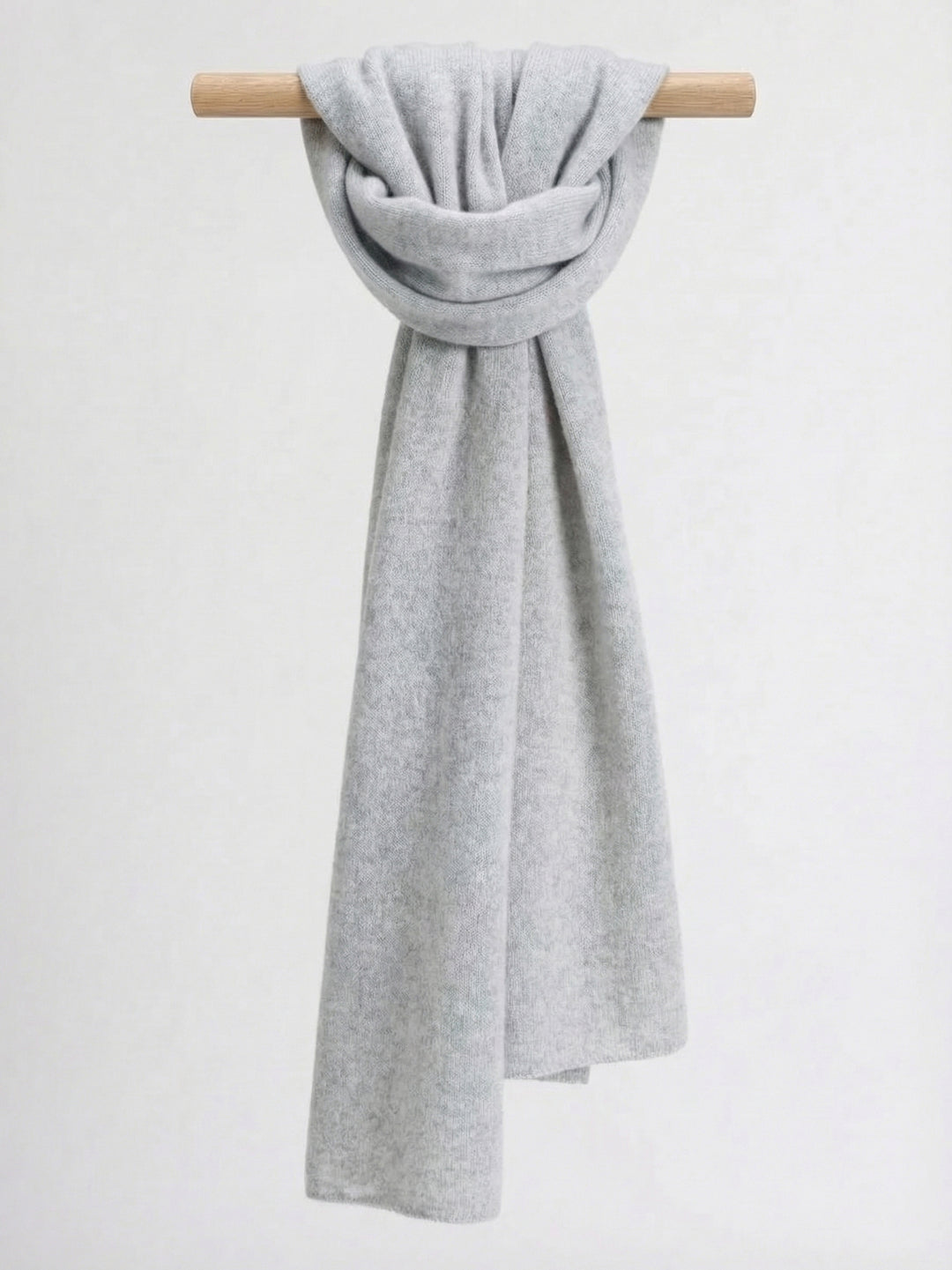 Cashmere scarf "Signature" - light grey - 100% pure Cashmere - Scandinavian design - Kashmina of Norway