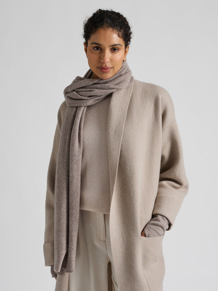 Cashmere scarf "Signature" - toast - 100% pure Cashmere - Scandinavian design - Kashmina of Norway