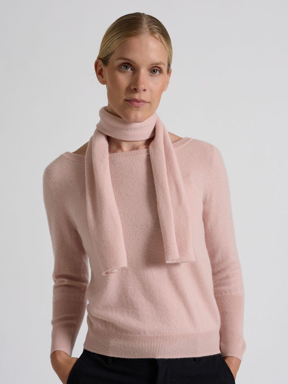 Mini scarf "Softy" - rose glow - 100% pure Cashmere - Scandinavian design - Kashmina of Norway