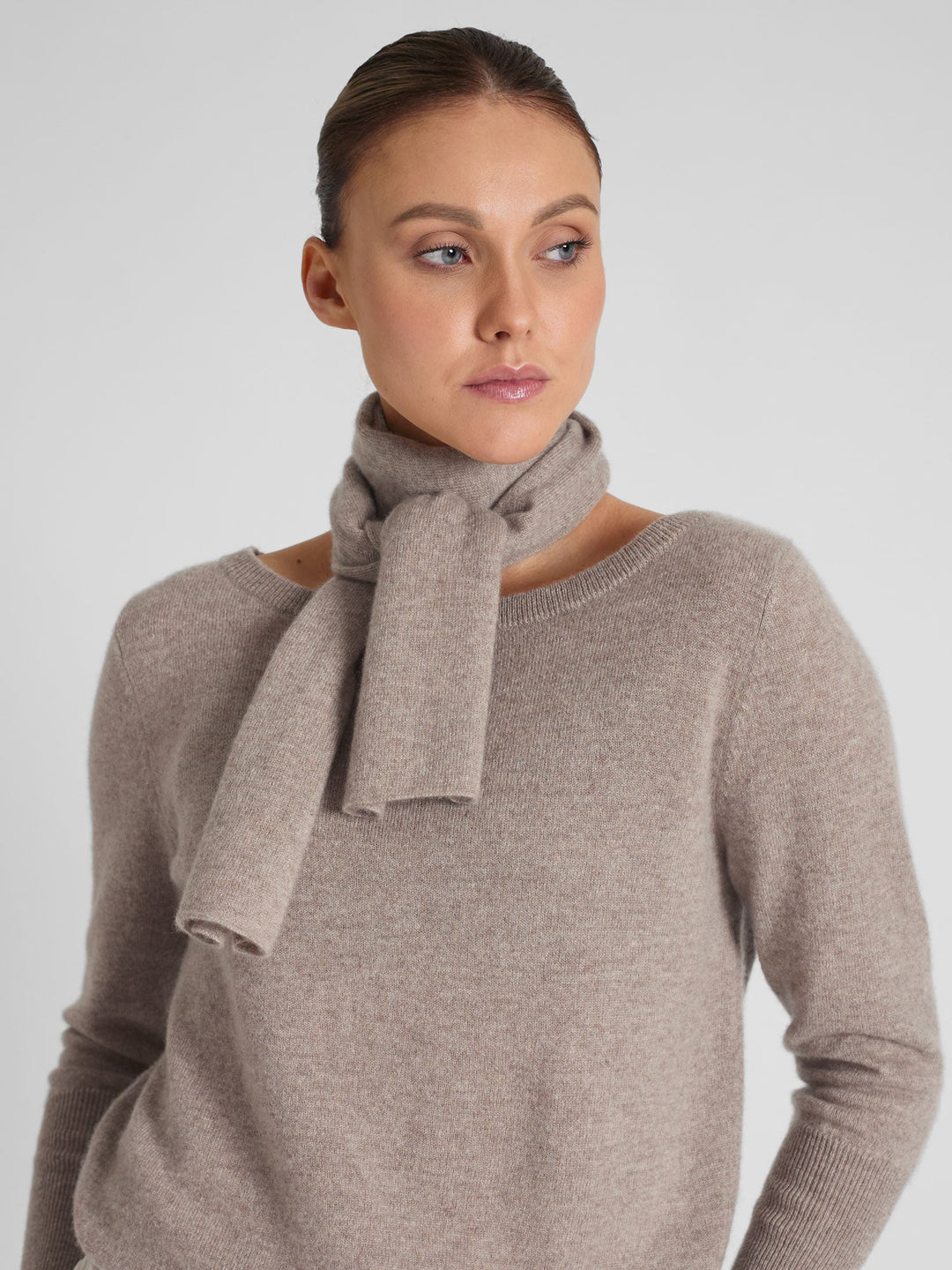 Mini scarf "Softy" - toast - 100% pure Cashmere - Scandinavian design - Kashmina of Norway