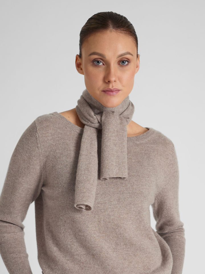Mini scarf "Softy" - toast - 100% pure Cashmere - Scandinavian design - Kashmina of Norway
