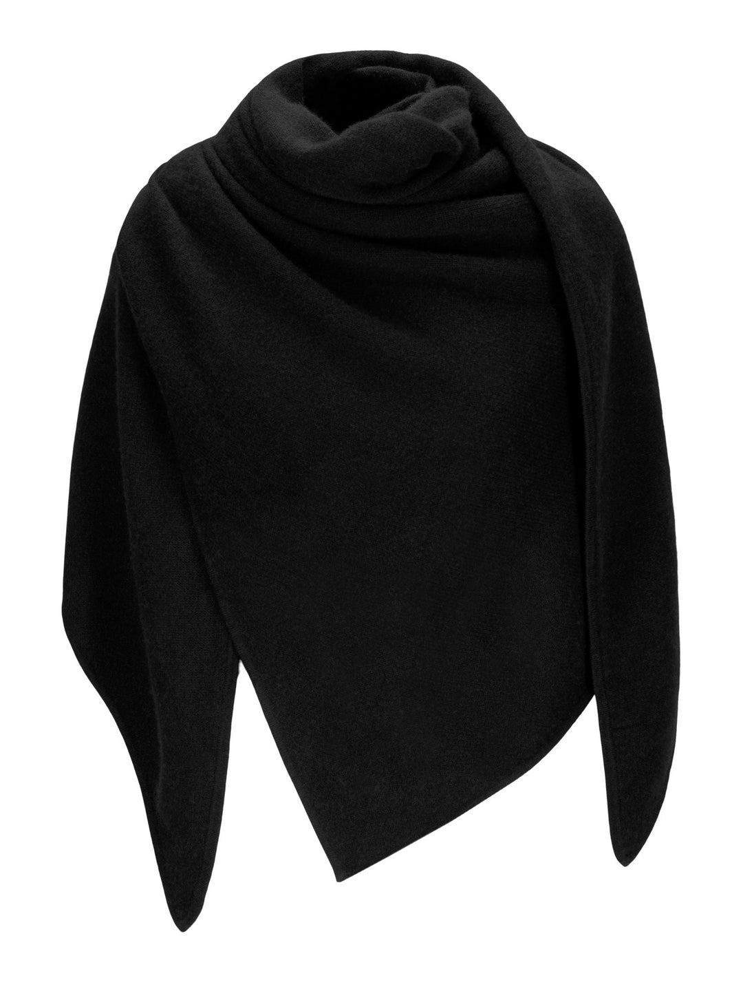 Cashmere scarf "Triangle" - black - 100% pure Cashmere - Scandinavian design - Kashmina of Norway