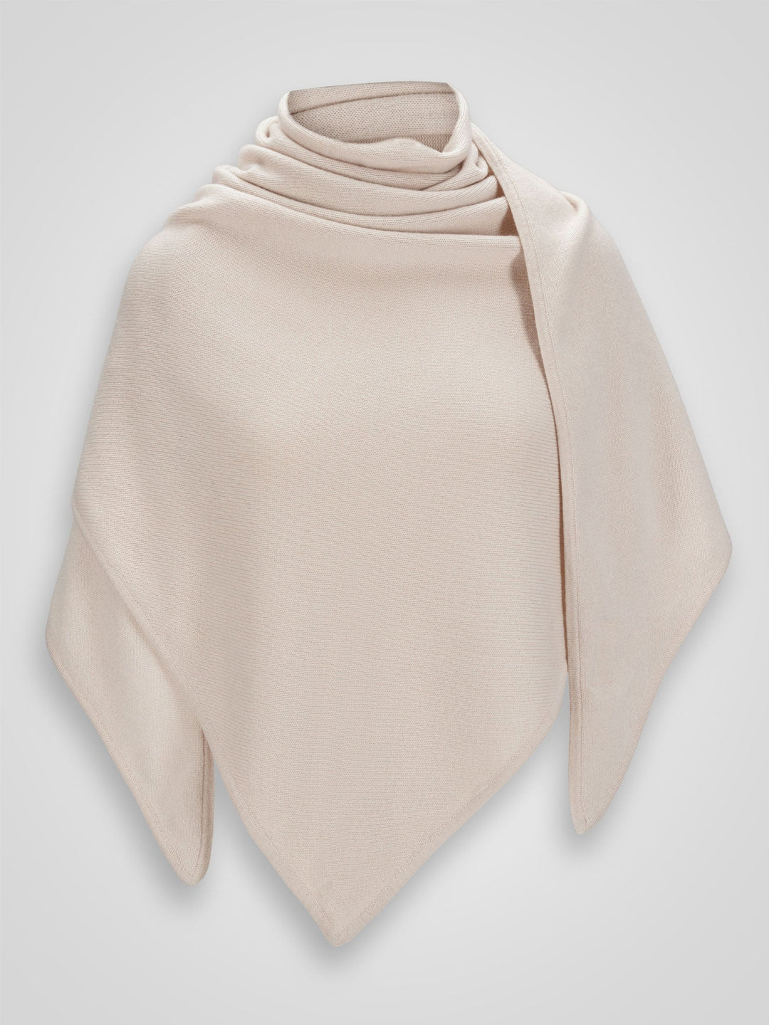 Cashmere scarf "Triangle" - cream - 100% pure Cashmere - Scandinavian design - Kashmina of Norway