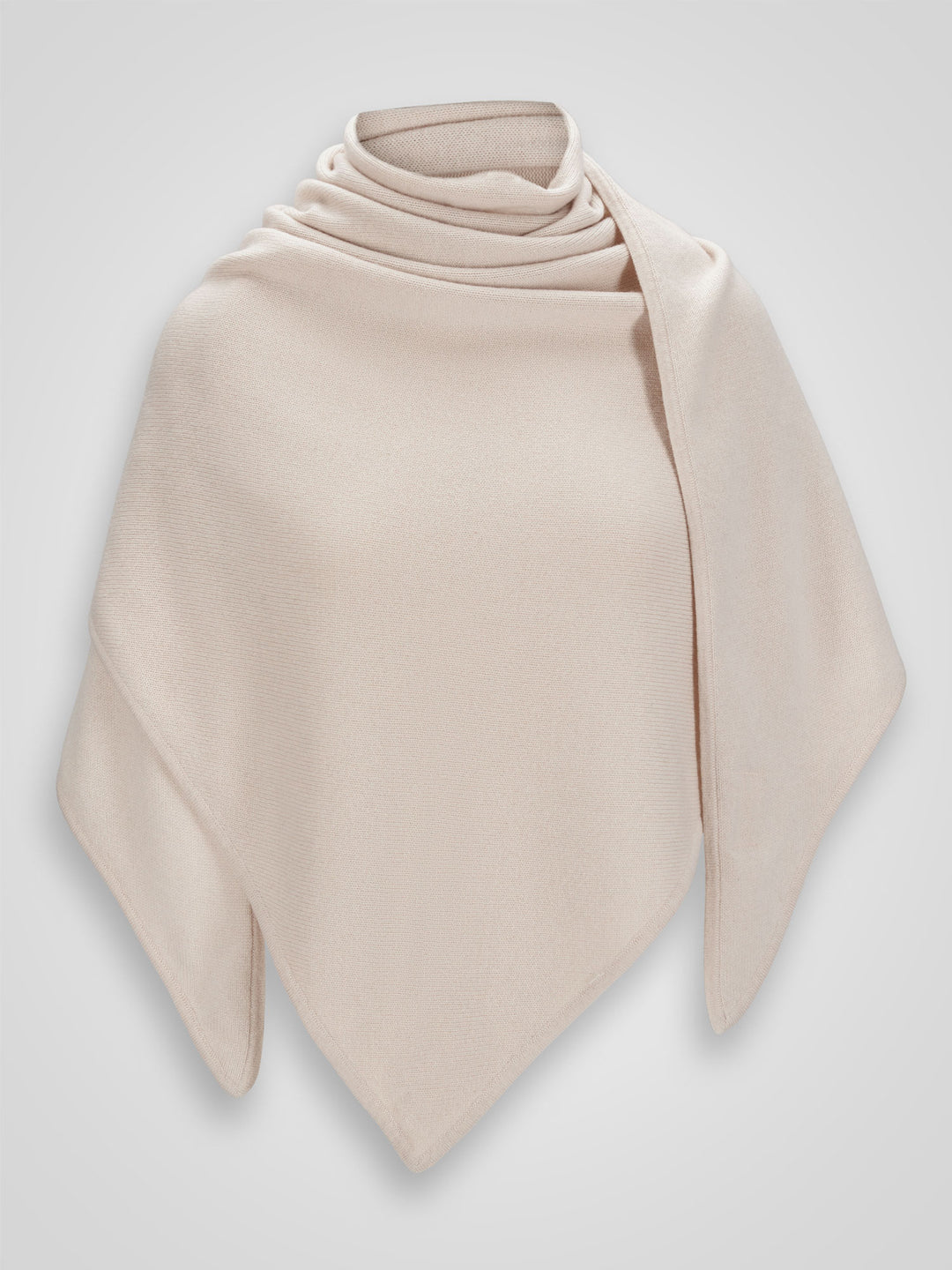 Cashmere scarf "Triangle" in 100% pure cashmere. Scandinavian design by Kashmina of Norway. Color: Cream.