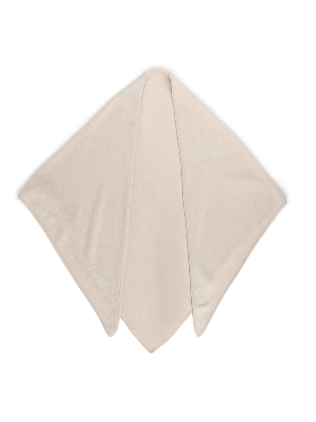 Cashmere scarf "Triangle" in 100% pure cashmere. Scandinavian design by Kashmina of Norway. Color: Cream.