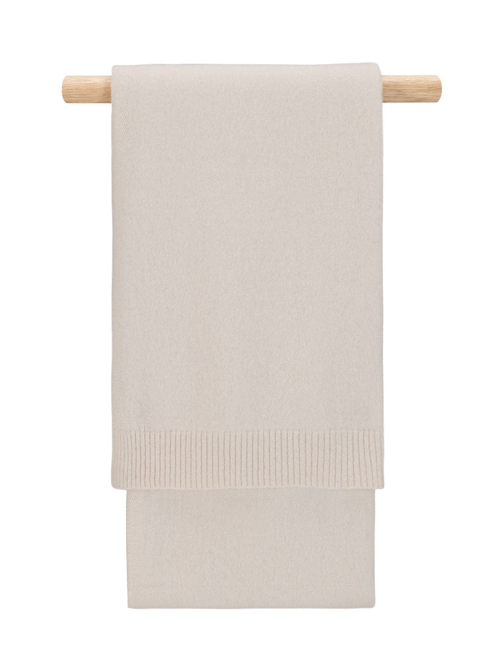 Cashmere scarf "Urban" - cream - 100% pure Cashmere - Scandinavian design - Kashmina of Norway
