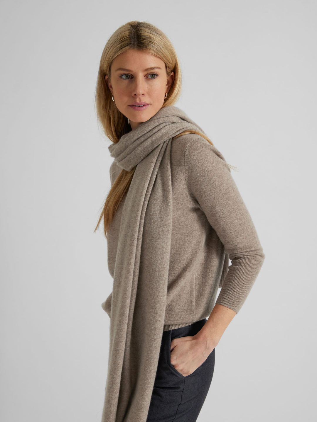 Cashmere scarf "UNI" "Urban" 100% cashmere from Kashmina