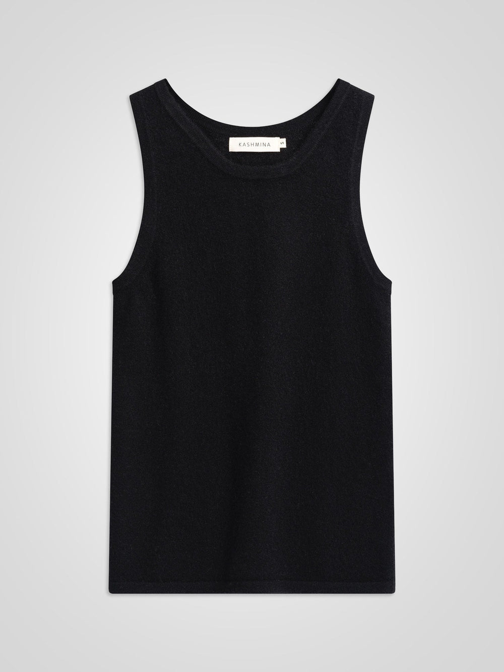 Cashmere singlet "Tyra" - black - 100% pure Cashmere - Scandinavian design - Kashmina of Norway