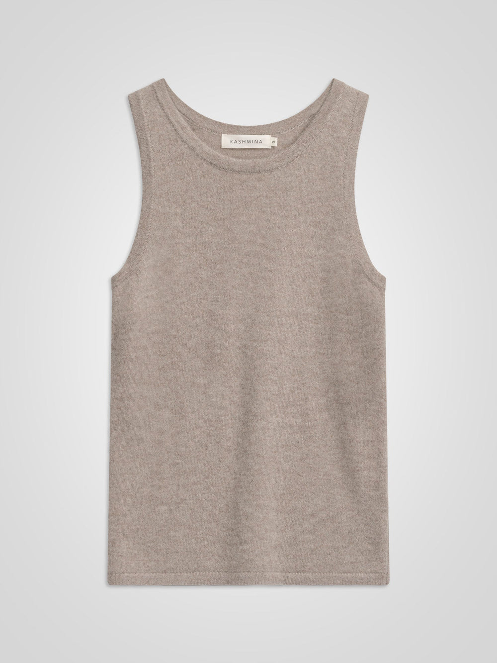 Cashmere singlet "Tyra" - toast - 100% pure Cashmere - Scandinavian design - Kashmina of Norway