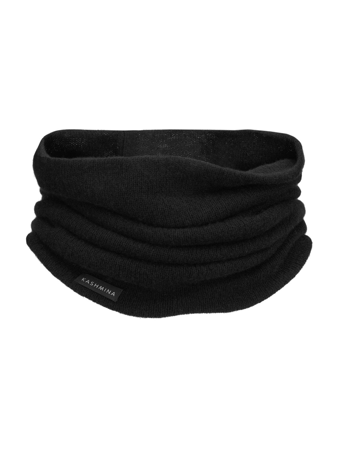 Cashmere snood "Eida" - black - 100% pure Cashmere - Scandinavian design - Kashmina of Norway