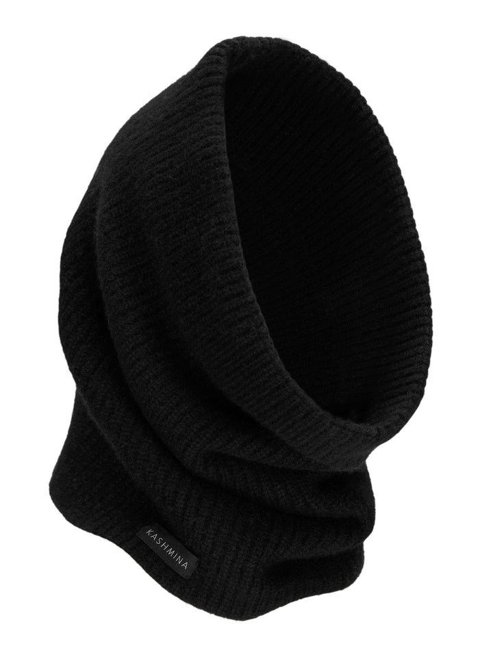 Cashmere snood "Erika" - black - 100% pure Cashmere - Scandinavian design - Kashmina of Norway