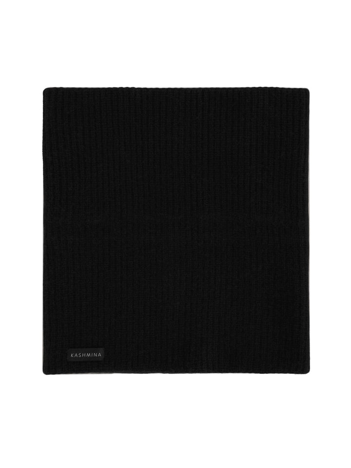 Cashmere snood "Erika" - black - 100% pure Cashmere - Scandinavian design - Kashmina of Norway