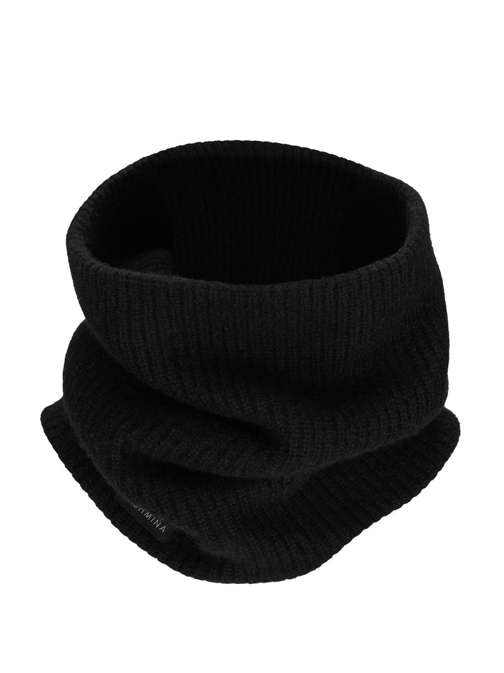 Cashmere snood "Erika" - black - 100% pure Cashmere - Scandinavian design - Kashmina of Norway