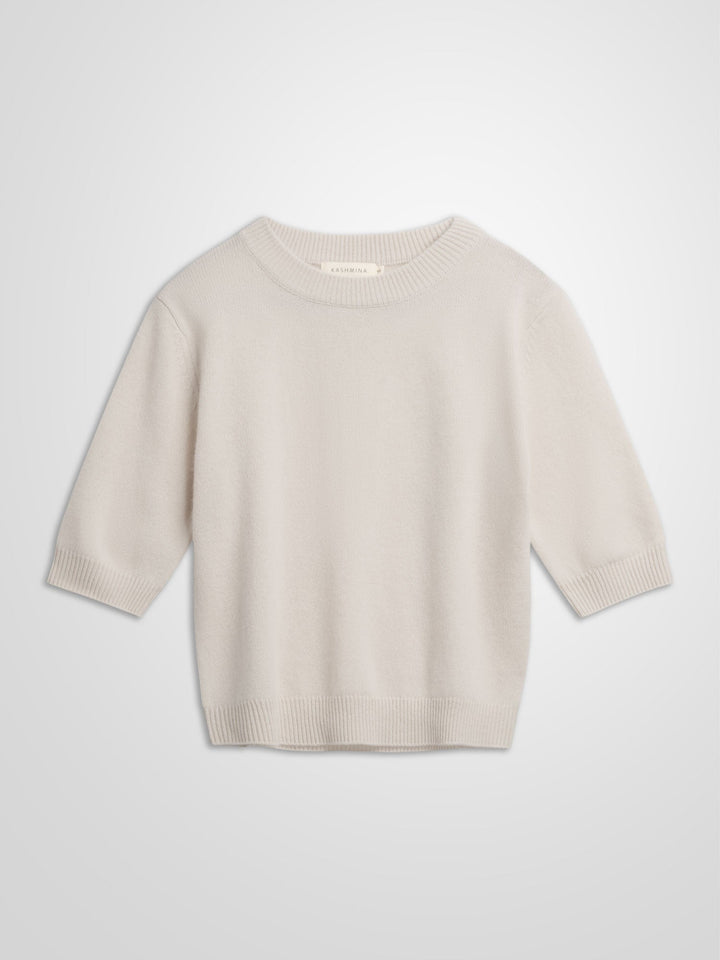 Cashmere sweater "Aase" - cream - 100% pure Cashmere - Scandinavian design - Kashmina of Norway