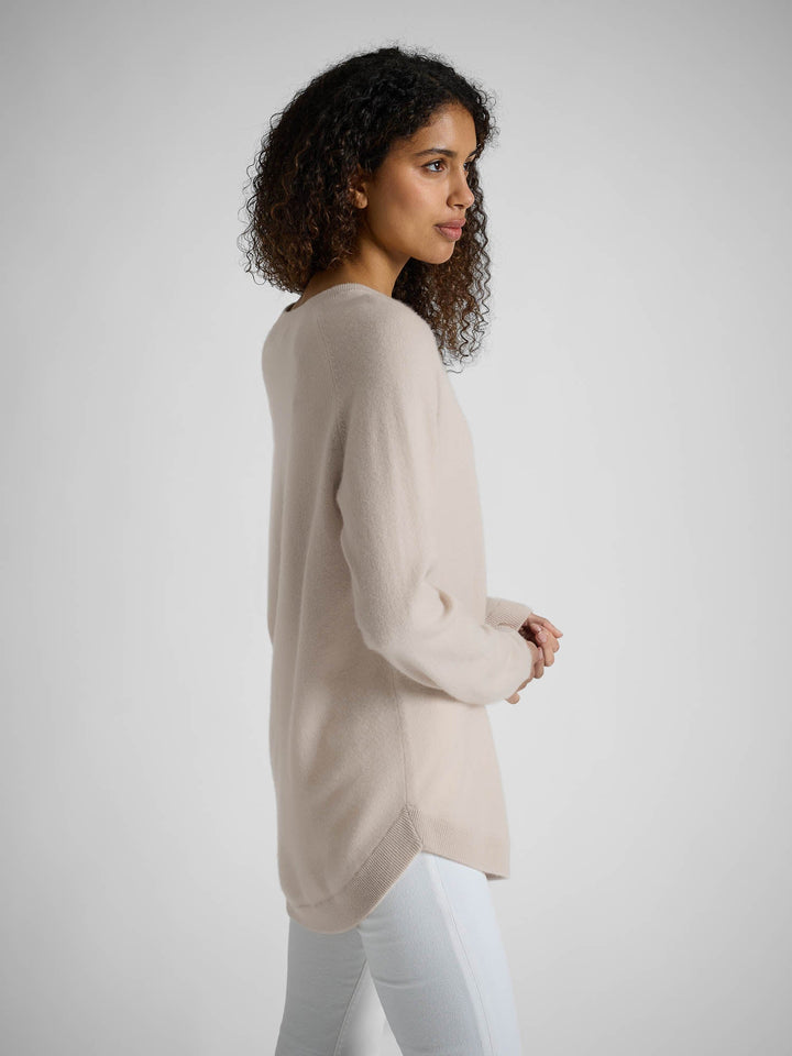 Cashmere sweater "Anna" - Cream - 100% pure Cashmere - Scandinavian design - Kashmina