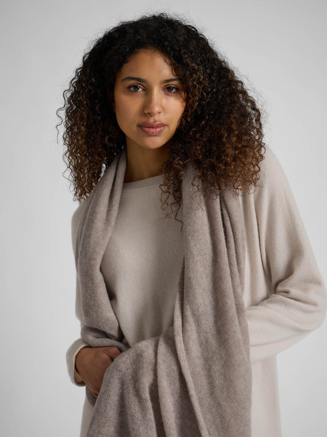 Cashmere sweater "Anna" - Cream - 100% pure Cashmere - Scandinavian design - Kashmina