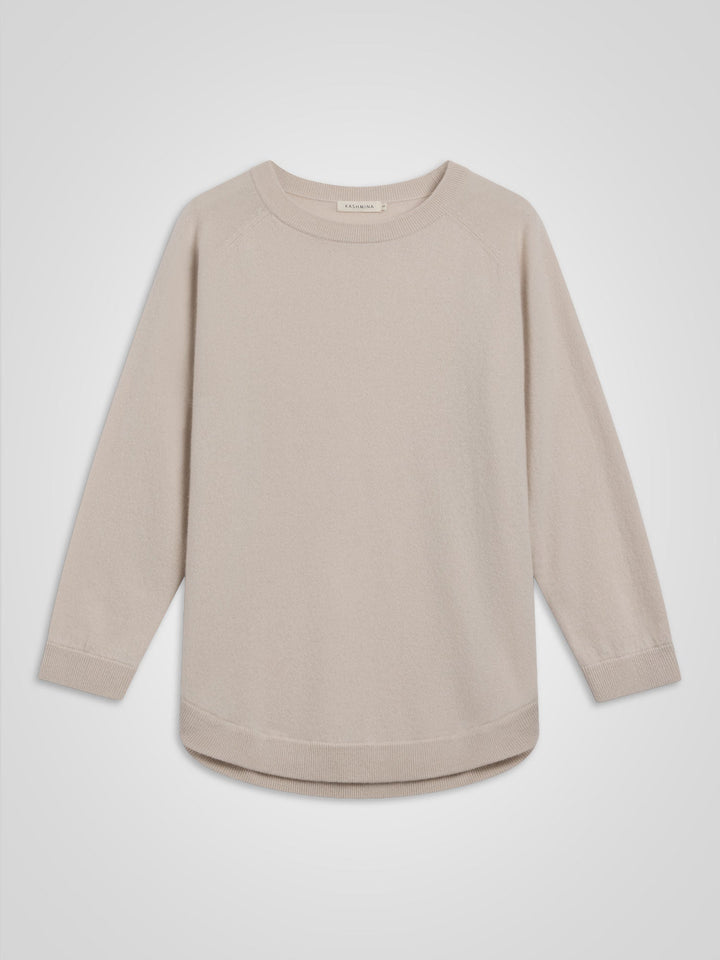 Cashmere sweater "Anna" - Cream - 100% pure Cashmere - Scandinavian design - Kashmina