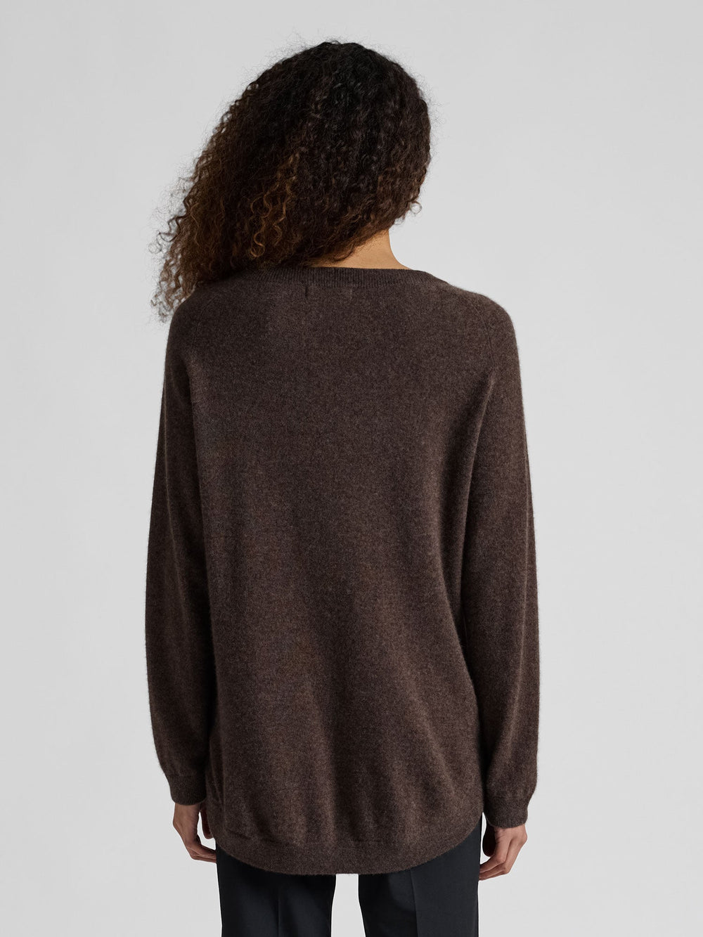 Cashmere sweater "Anna" - Dark brown - 100% pure Cashmere - Scandinavian design - Kashmina