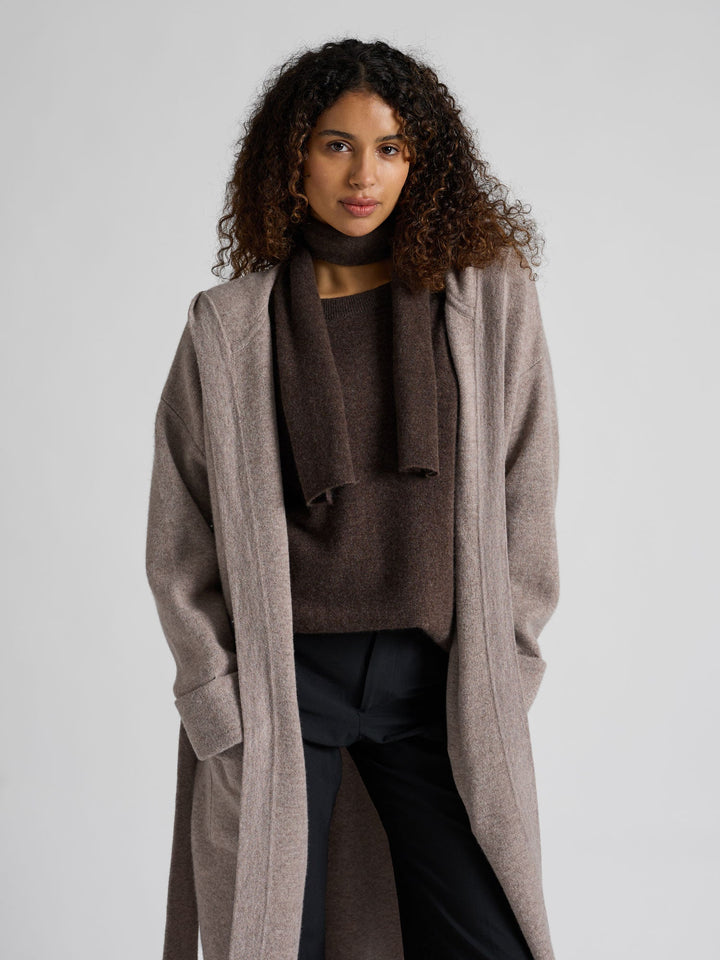 Cashmere sweater "Anna" - Dark brown - 100% pure Cashmere - Scandinavian design - Kashmina