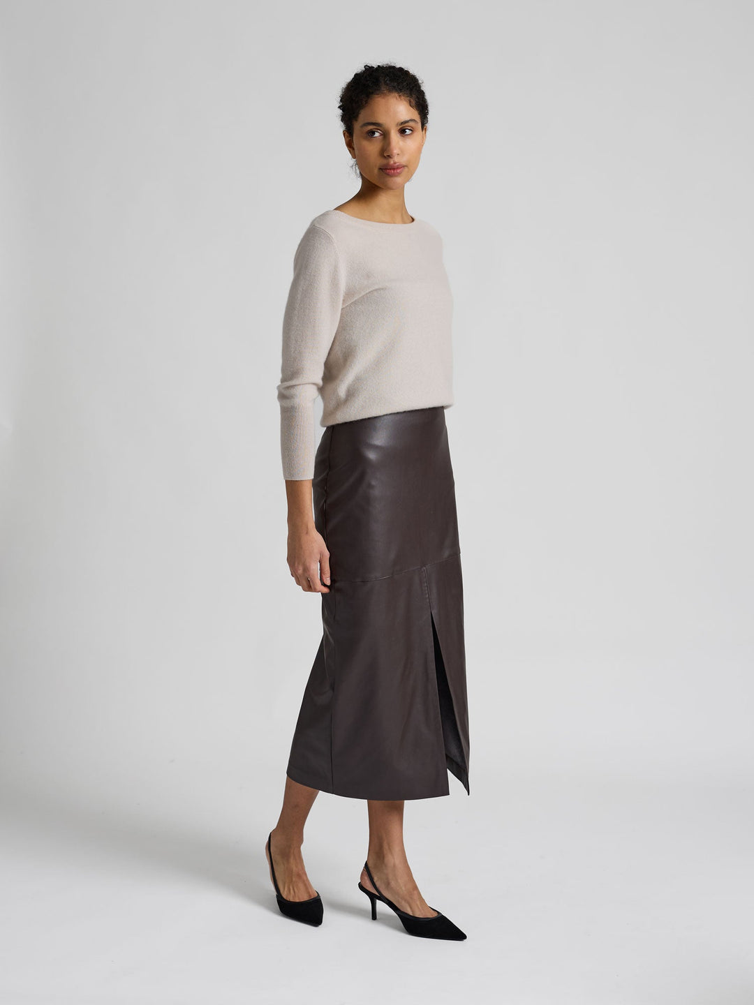 Cashmere sweater "Asta" - Cream - 100% pure Cashmere - Scandinavian design - Kashmina